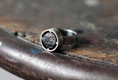 Rough tourmaline silver ring