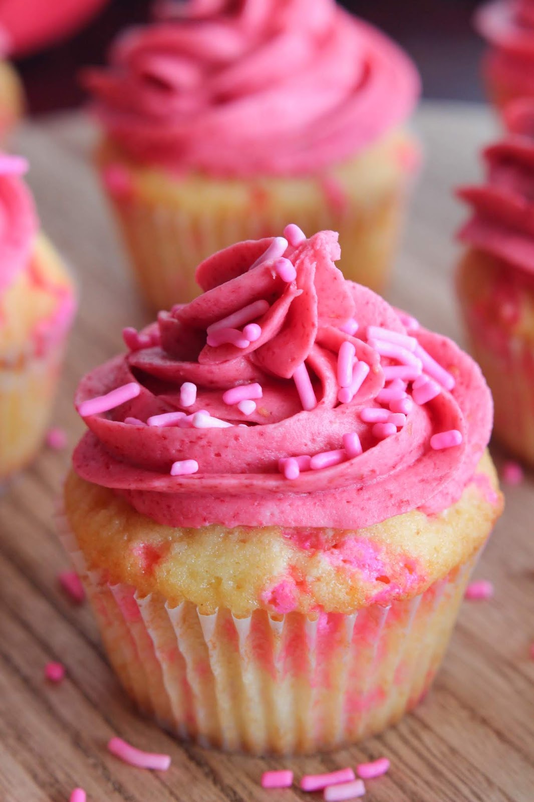 Eat Cake For Dinner: Pink Funfetti Cupcakes with Raspberry Buttercream ...