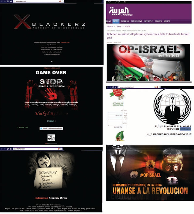 Anonymous hackers launch massive cyber assault on Israel Cyberspace, #OpIsrael