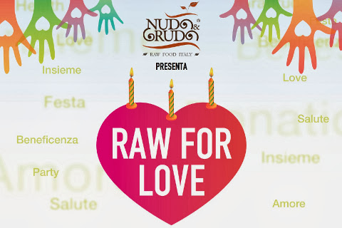 raw for love :  iniziativa benefit di natale per regalare un sorriso ai bambini.