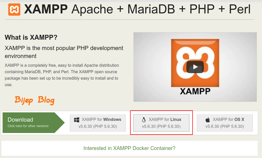 xampp linux install