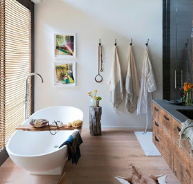 Ideas para decorar, diseñar y mejorar tu casa.: Diseños de baños rústicos