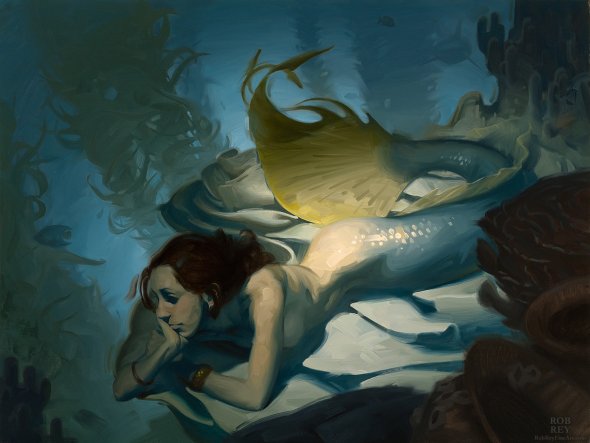 As belas pinturas de mulheres com toques surreais, poéticos e de fantasia de Rob Rey Rob Rey deviantart pinturas a óleo retratos fantasia surrealismo mulheres planetas espaço deusas beleza
