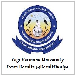 YVU Yogi Vemana University Kadapa BEd Results 2015