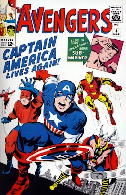 Avengers #4, Captain America returns from the dead