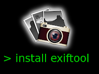 How to install exiftool