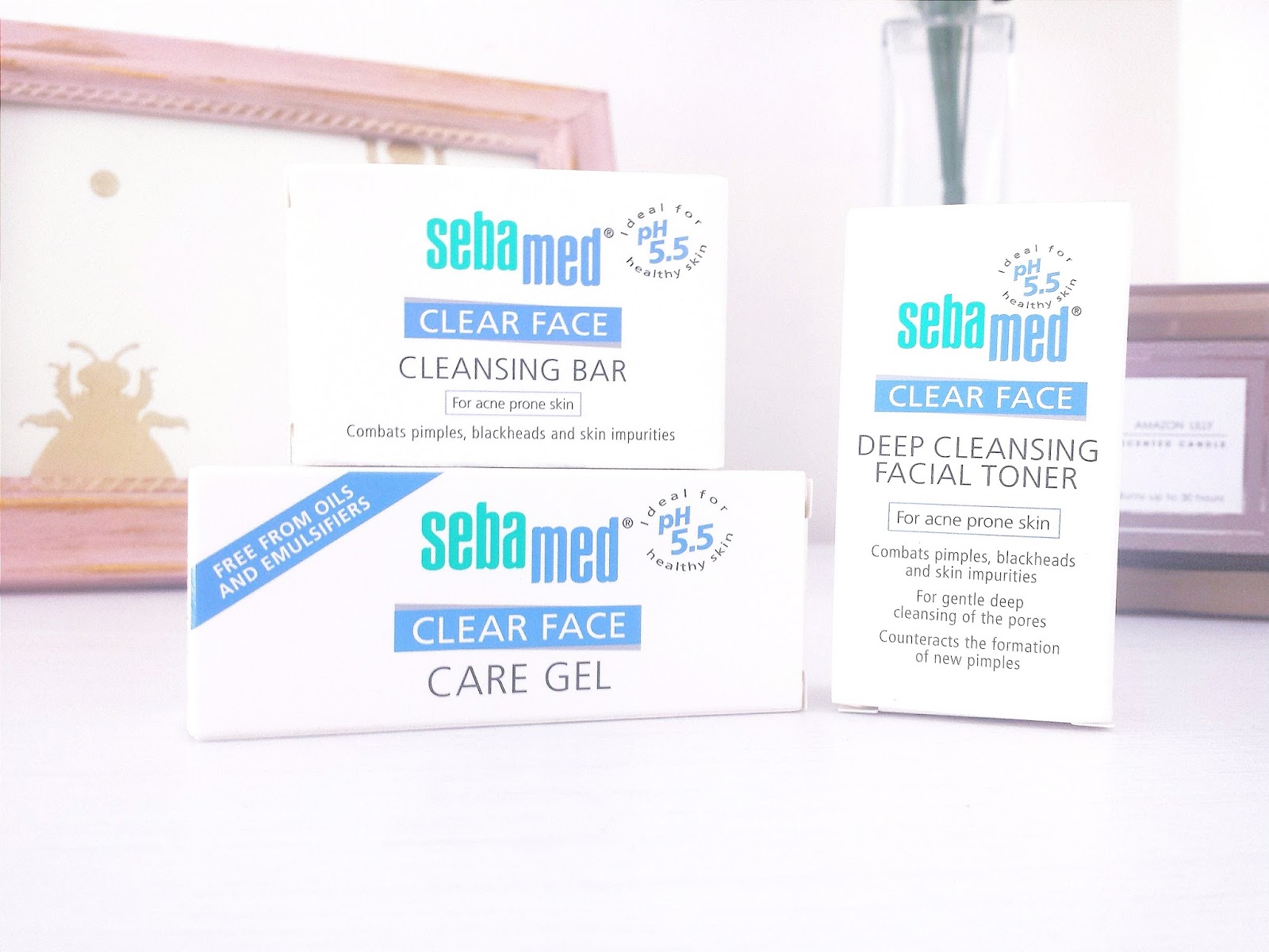 Sebamed Clear Face Cleansing Bar, Antibacterial Cleansing Foam & Deep