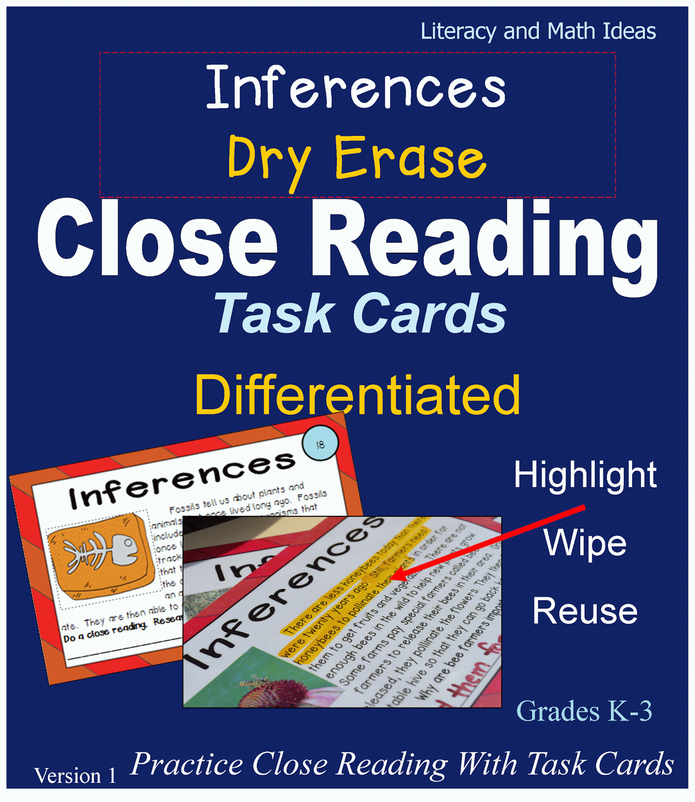Simply Centers Inference Close Reading Task Cards Differentiated 