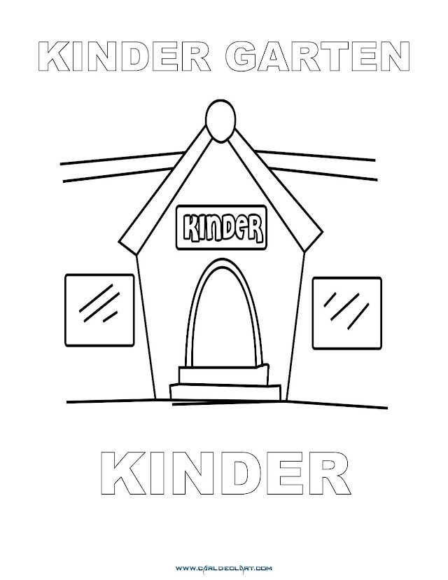 Dibujos Inglés - Español con K: Kinder - Kinder Garten