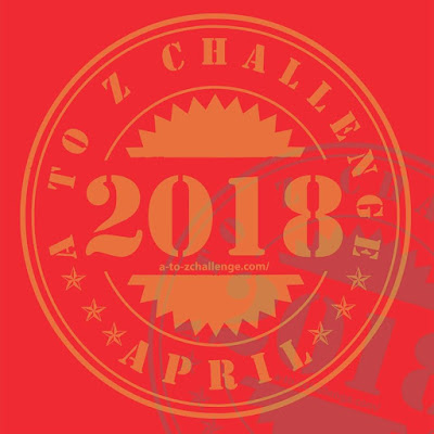 2018 #AtoZchallenge participation badge