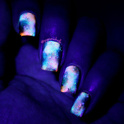 Hobby Polish Bloggers │ Neon Nebula Nails