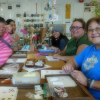 Beading demonstrations with Bead Crumbs and The Bead Gallery friends. Bead Crumbs blog