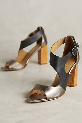 Women's shoes, heels, wedges, and sandals, bohemian style, from Anthropologie