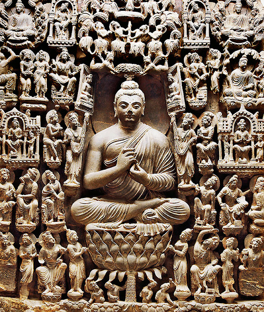 Vision of Buddha’s Paradise, from Khyber, 4th century AD