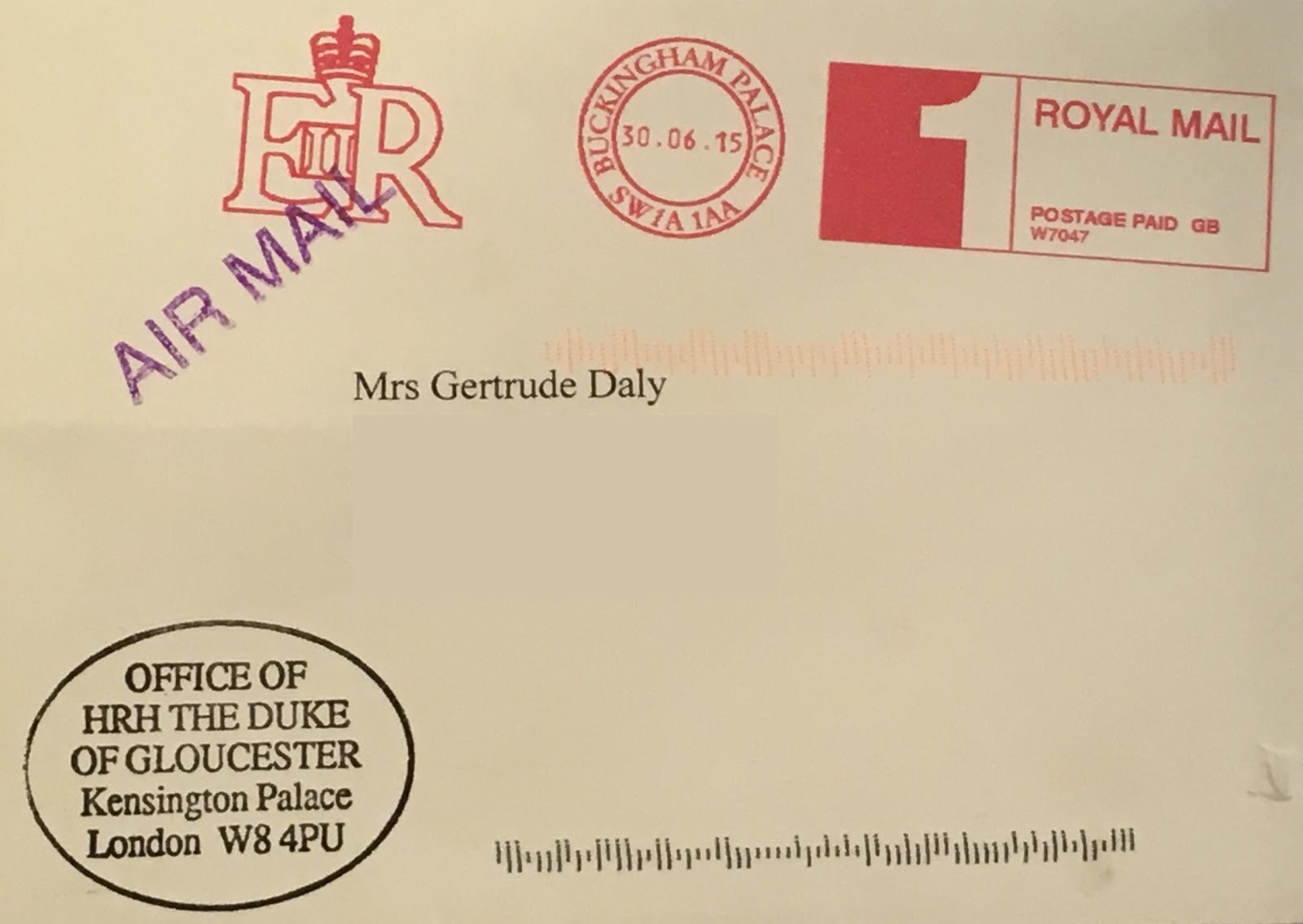 Gert's Royal Replies UK Royal Postmarks (W7047 Era) (?2019)