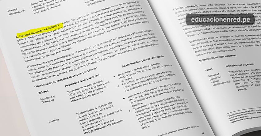DEBATE: Sepa qué dice la polémica página 16 del Currículo Nacional DEBATE: Sepa qué dice la polémica página 16 del Currículo Nacional