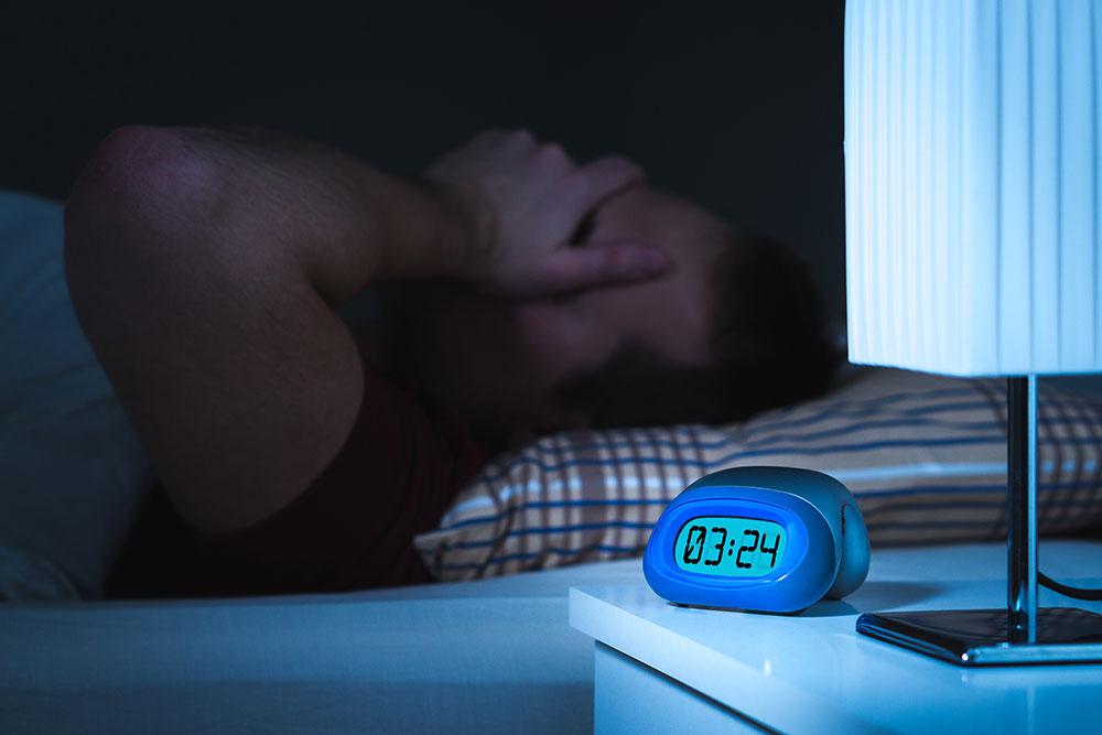 man with insomnia