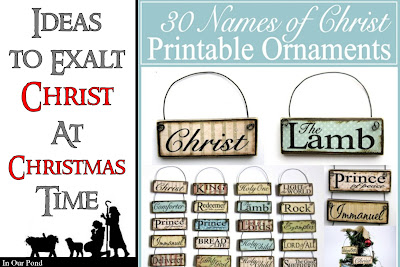 15 Ideas to Exalt Christ at Christmas Time from In Our Pond  #christmas #nativity #christian #advent #jesus #holydays #holidays