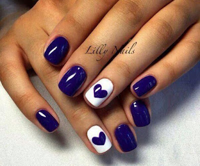 Uñas Decoradas con Corazones 2017 Uñas Decoradas con Corazones 2017