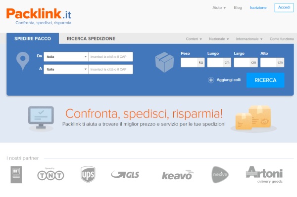 packlink-motore di ricerca per spedizioni più economiche