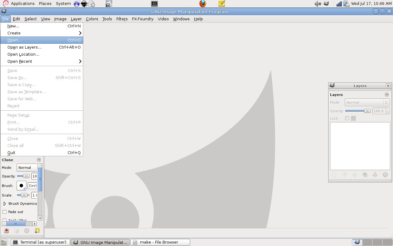 Linux World Exctrating pages from a pdf document using gimp