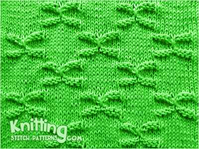 Bowknot stitch. Very cute and easy - Free stitch pattern