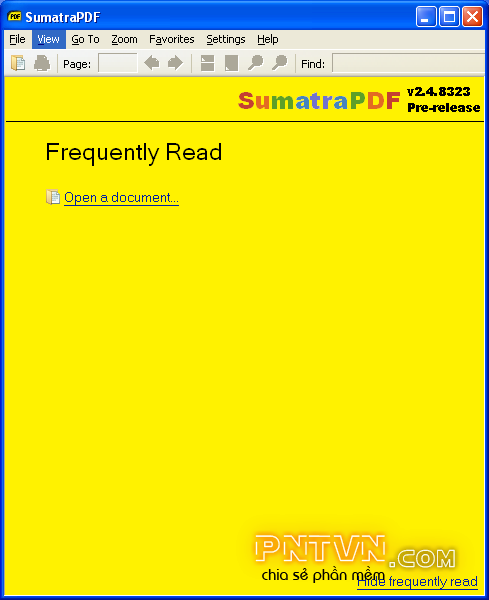 Sumatra PDF 2.4.0.8323 Pre-release - Trình đọc PDF, XPS, DjVu, CBZ và CBR miễn phí, nhỏ gọn