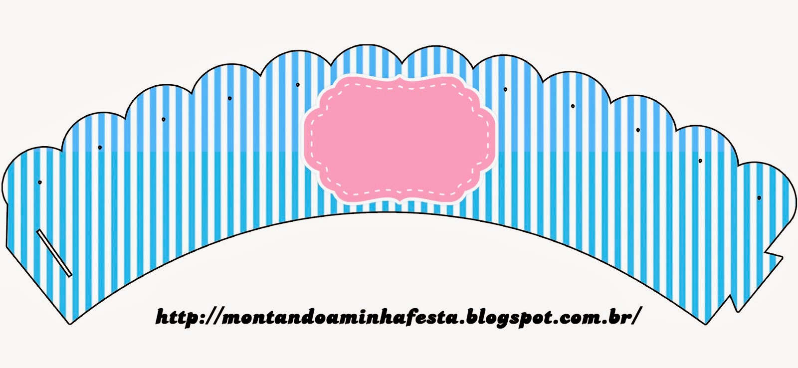 Rosado y Celeste: Imprimibles Gratuitos e Invitaciones. Wrapper para Cupcakes de Pocoyó.