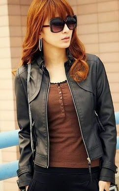 Jual Jaket Kulit Korea Wanita Gambar Jaket Kulit Korea Wanita Online Murah