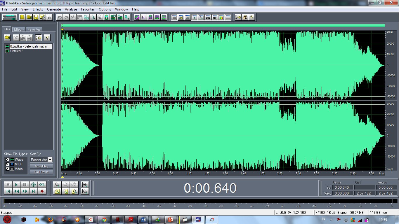 Audio Sound Tutorial Edit Audio dengan Cool Edit Pro