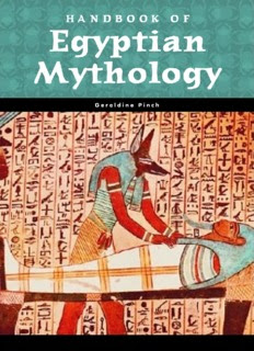 Handbook of Egyptian Mythology Handbook of Egyptian Mythology