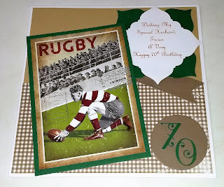 cards made by beckie husband 70th birthday card