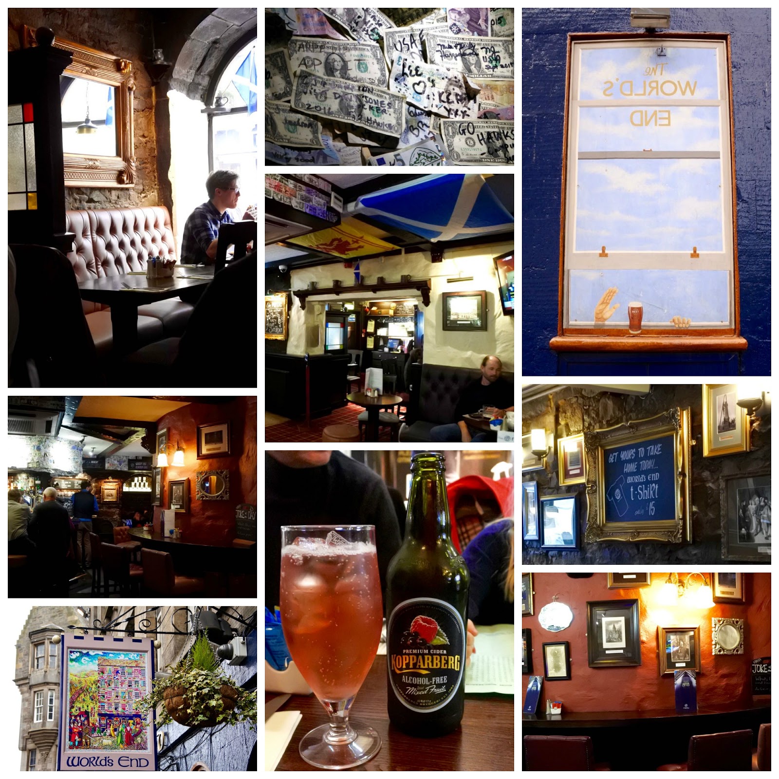 Green Gourmet Giraffe Edinburgh pubs World's End, The Southern and Tiles