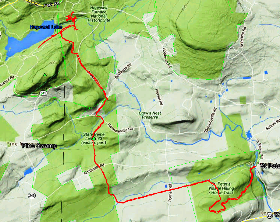 Southeastern PA Hiking HorseShoe Trail St. Peters Village to