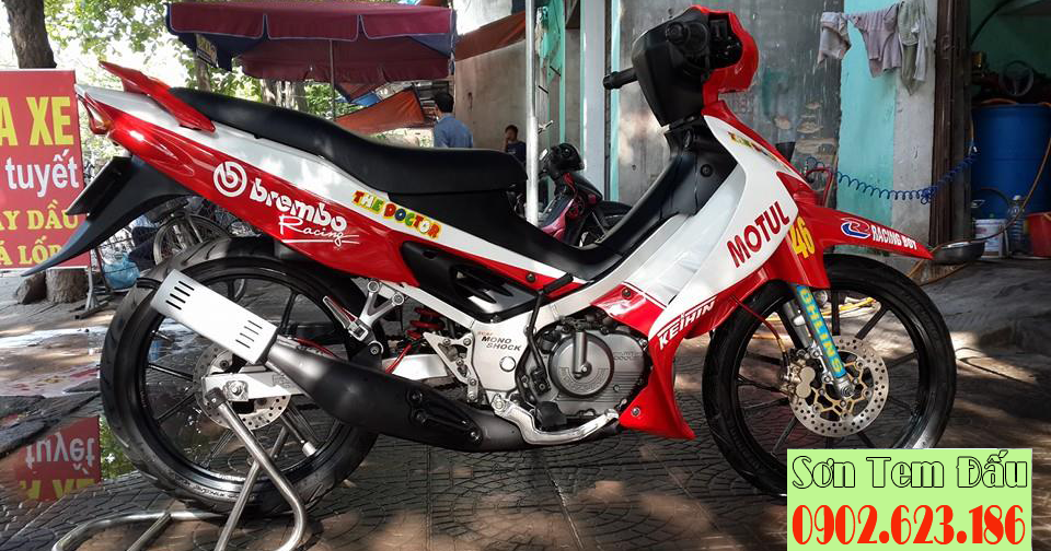 Suzuki Xipo Satria 2006 màu xanh trắng 120cc 6 số biển 292839  2banhvn