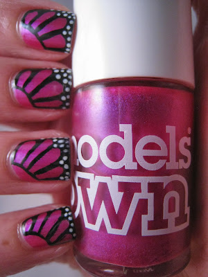 Butterfly-nail-art-Pink-Fever-Models-Own
