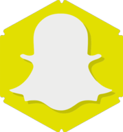snapchat hexagon icon