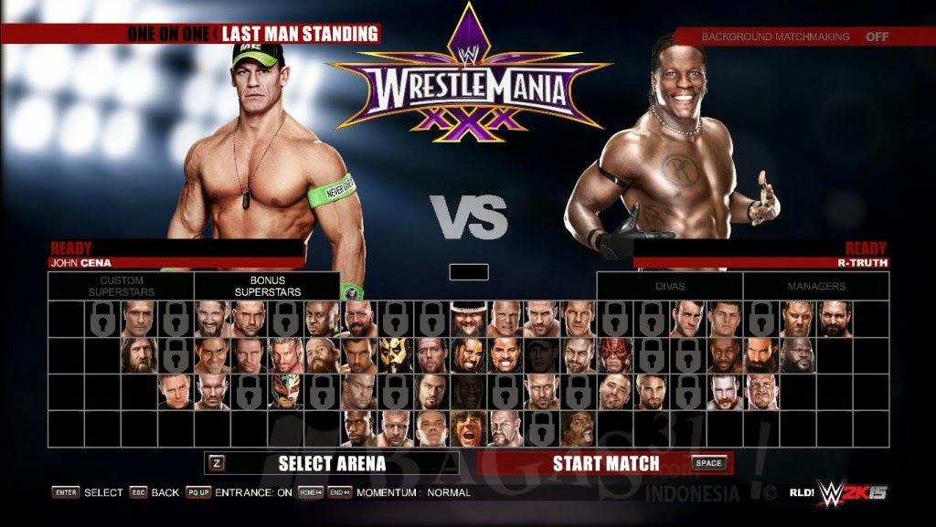 WWE 2K15 PC Game Full Crack Version Screenshot Gameplay - http://jembersantri.blogspot.com