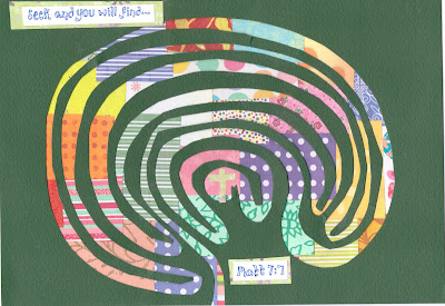 Flame: Creative Children's Ministry: A more colourful finger labyrinth