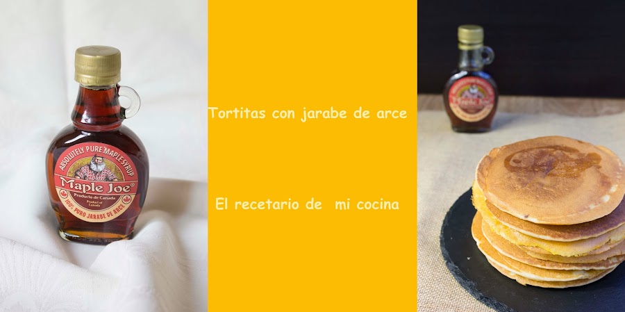 tortitas con jarabe de arce