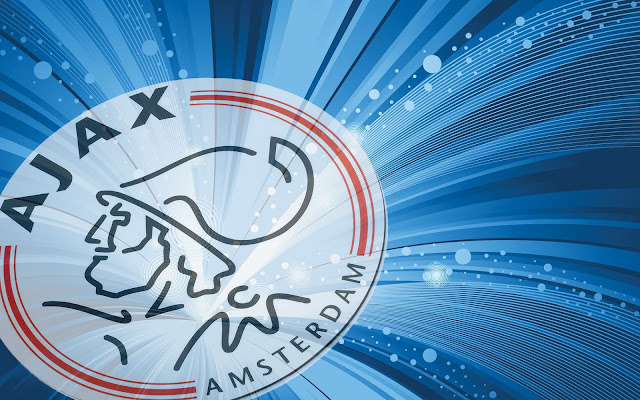 Blauwe Ajax bureaublad achtergrond