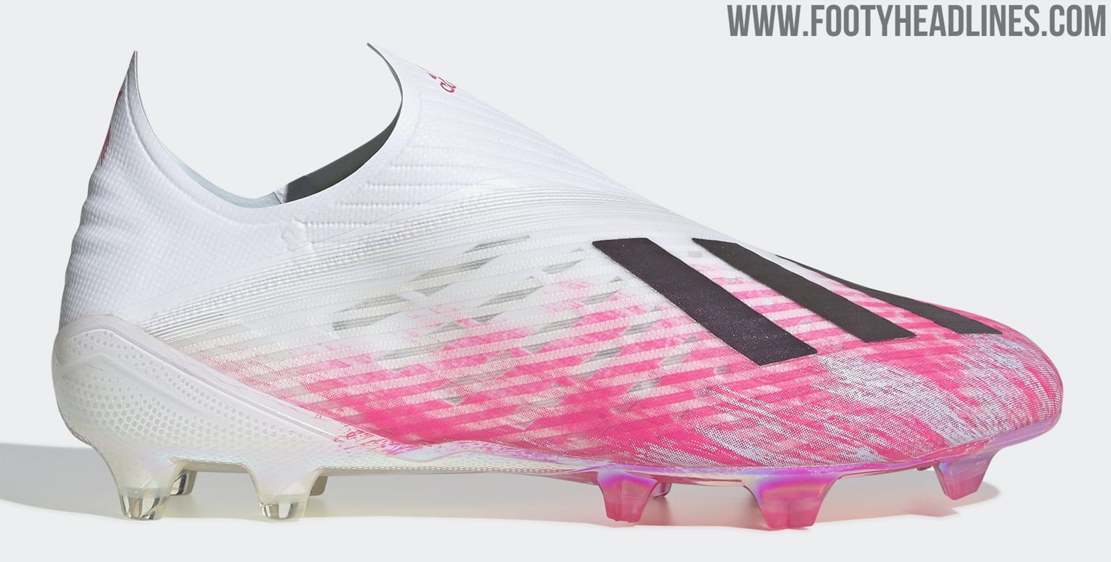 pink adidas x football boots