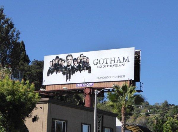 Gotham season 2 billboard Ventura Boulevard Gotham season 2 billboard