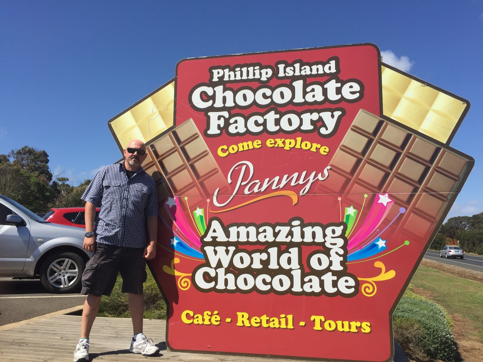 The Bald Critic At the Phillip Island Chocolate Factory.