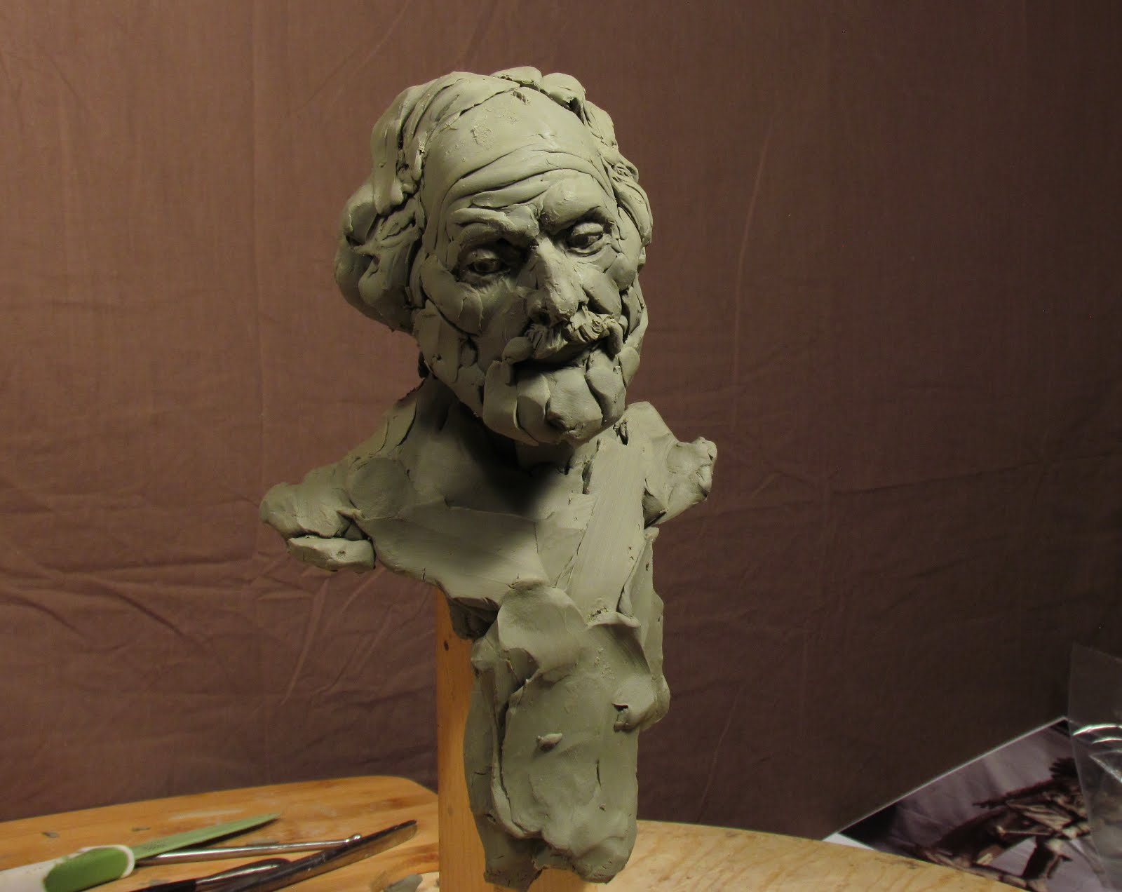 Clay To Bronze Sculpture Depot and Chavant Clay A Face Appears in