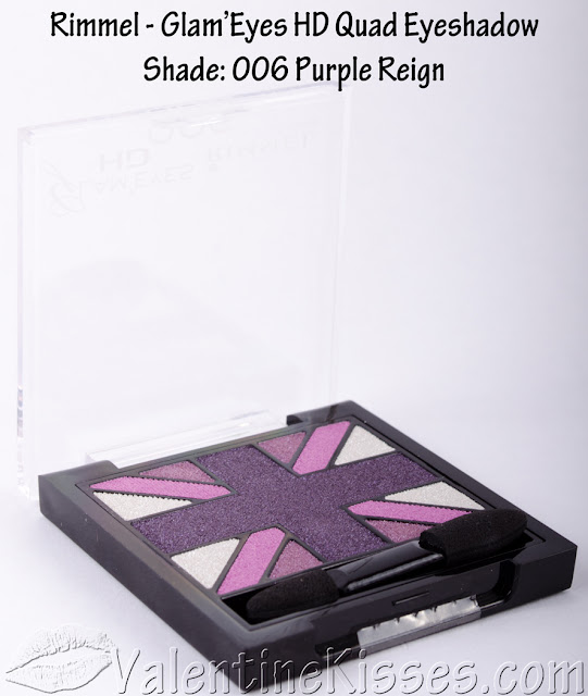 Valentine Kisses Rimmel Glam'Eyes HD Quad Eye Shadow in Green Park