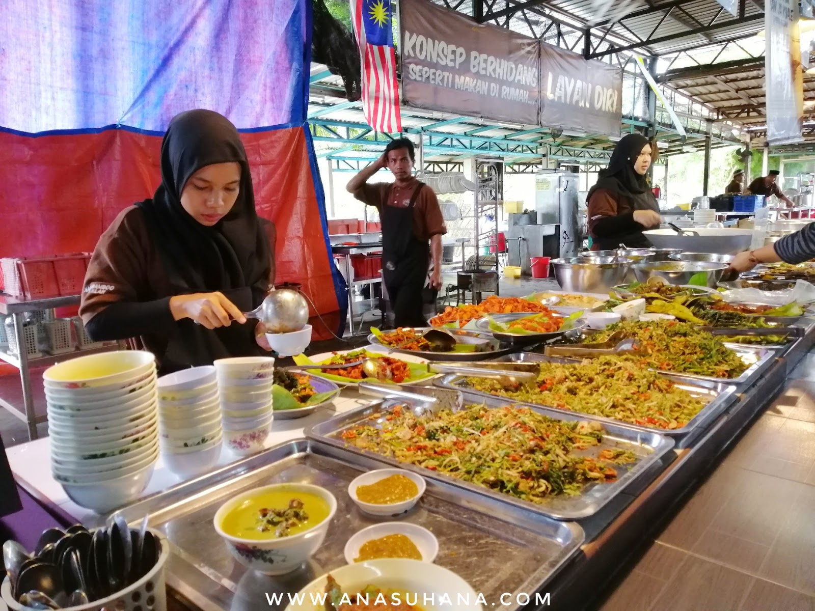 Singgah Lunch di Nasi Bamboo Sungai Klah Sungkai Perak - Ana Suhana