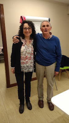 Rosina Uriarte con el doctor Xavier Uriarte