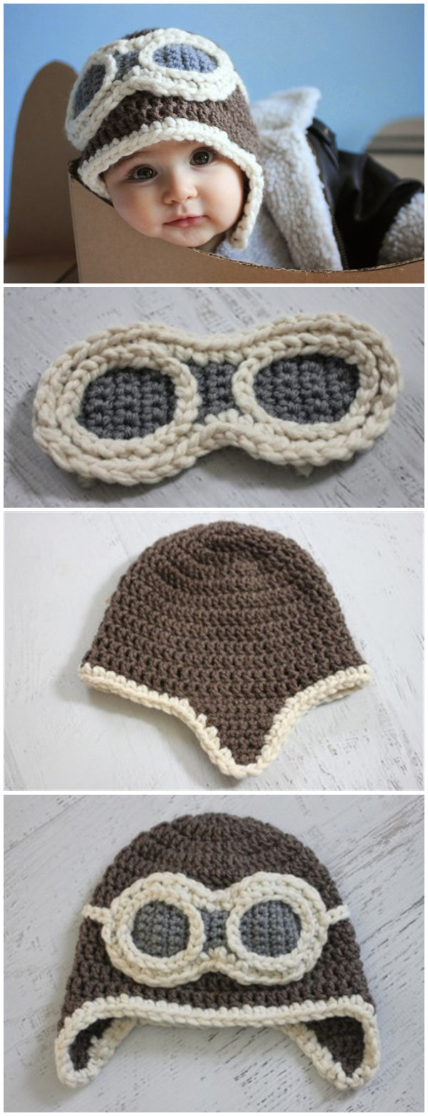 Crochet Aviator Hat Pattern