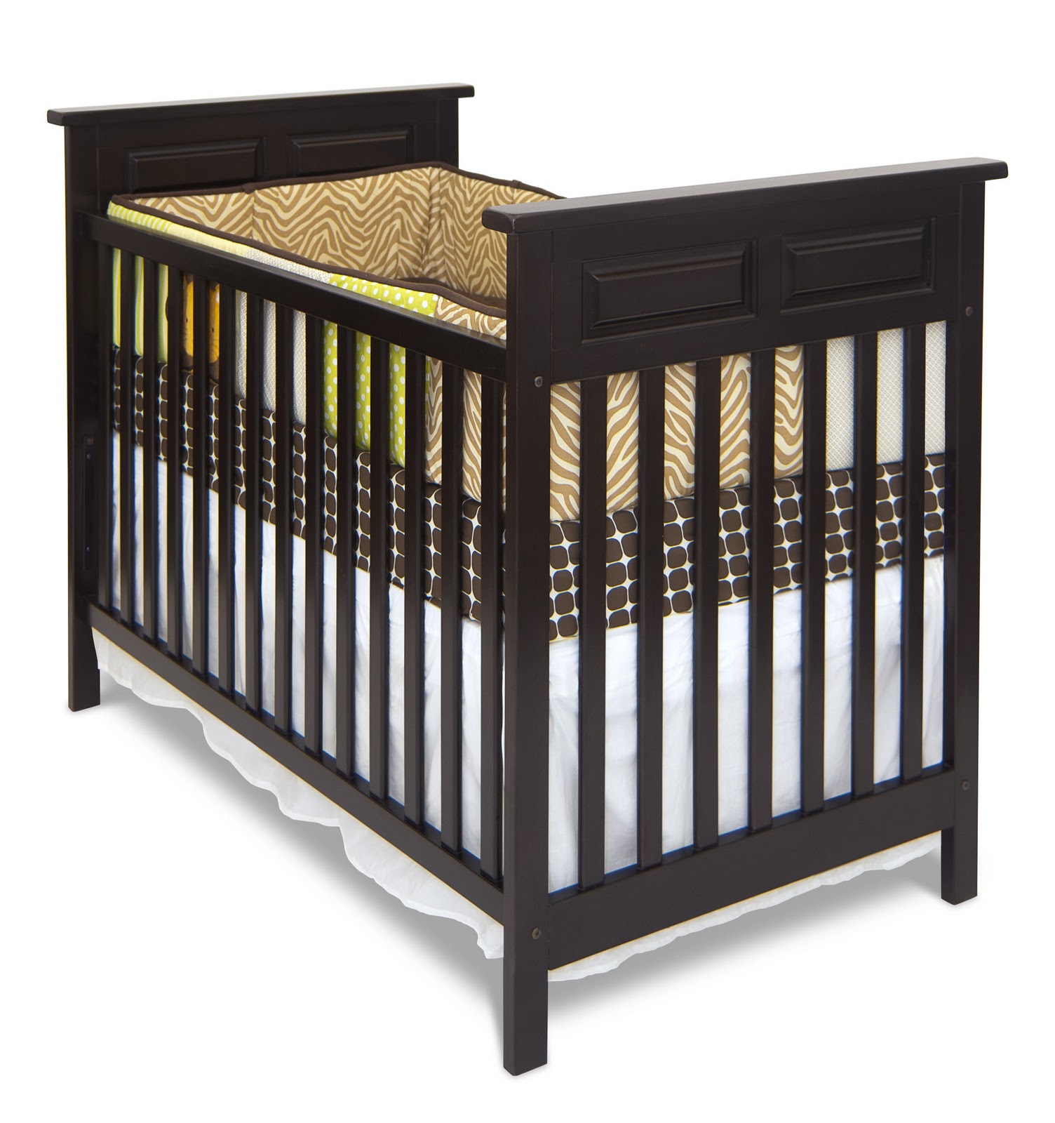 DIVINE BABY FURNITURE Child Craft Logan Stationary Crib in Jamocha